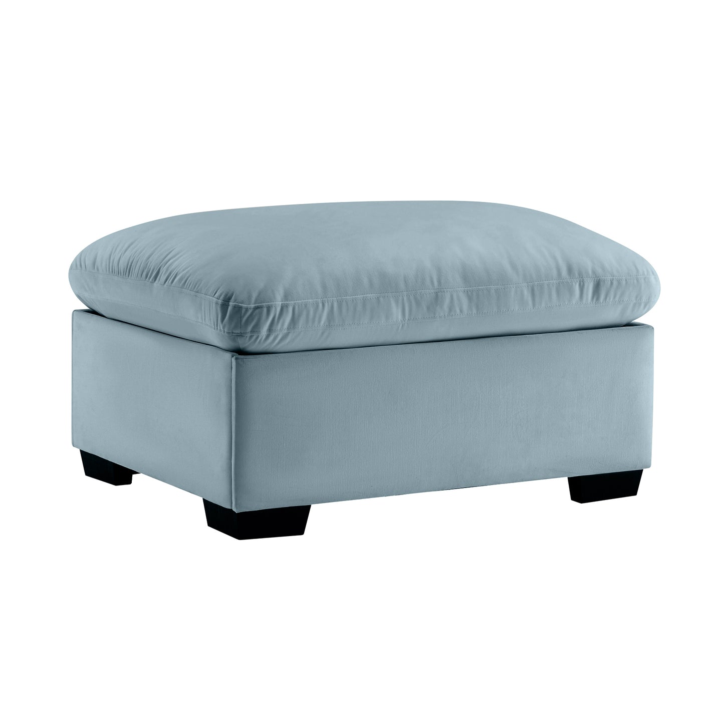 Clouvia Ottoman – Deepblue Velvet, HiddenNest Core