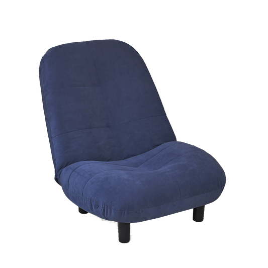 Tatari Floor Chair – Navy Blue Tatami-Style Recliner with Adjustable Backrest