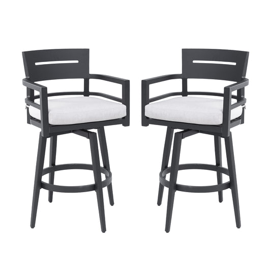 Nestra Linen Egg Chair – Outdoor Hanging Wicker Chair with Stand in Soft Gray, for Indoor or Patio Use